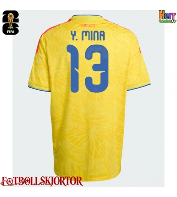 Colombia Yerry Mina #13 Hemmatröja VM 2026 Kortärmad
